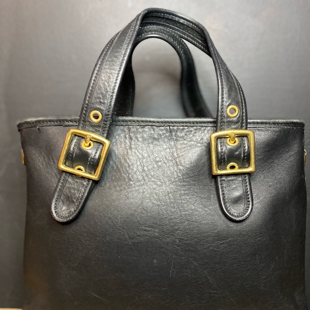 Vintage Coach 9063 Legacy Satchel Black Leather Cross Body - Picture 2 of 11